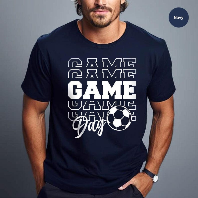 a man wearing a t - shirt with a game on it