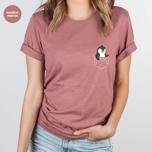Pocket Penguin T-Shirt, Penguin Gifts, Birthday Penguin Shirt, Pocket Penguin Toddler, Penguin Youth Shirt, Gifts for Kids, Mama Gifts SL648