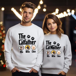 The Cat Father Shirt, Custom Catfather Tshirt, Best Cat Mom Ever T-Shirt, Father&#39;s Day Shirt, Gift for Dad, Cat Lover Gift for Dad, SL2513