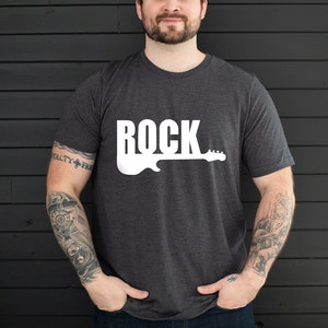 Rock Guitar Music T-Shirt, Rock And Roll Shirt, Guitar Shirt, Rock Music Shirt, Rocker Gift, Rock Shirt, SL2554