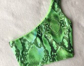 Snake Print Crop Top