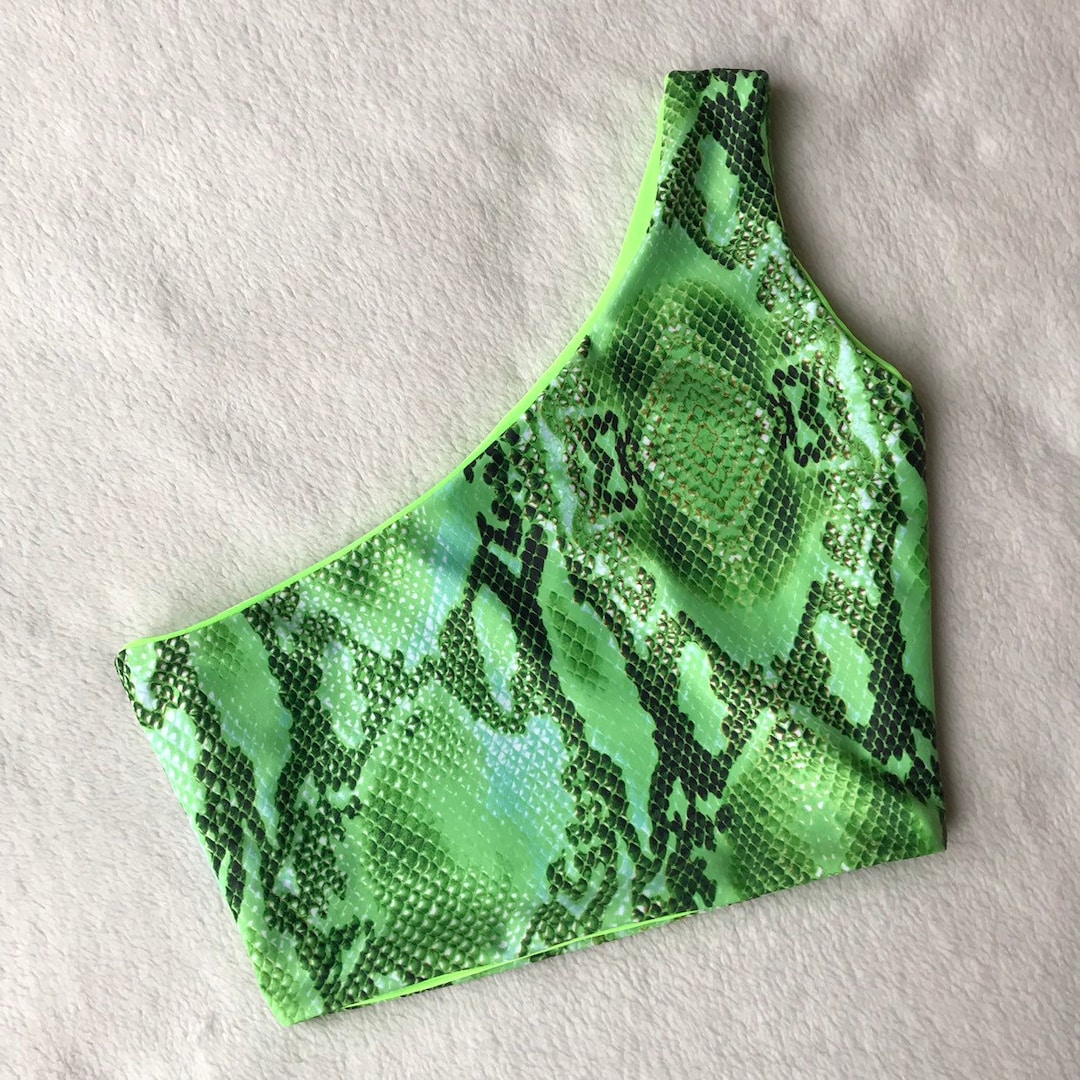 Snake Print Crop Top - Etsy