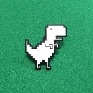 Aplique de Parede T-Rex Game - Jogo Dinossauro Chrome em Madeira