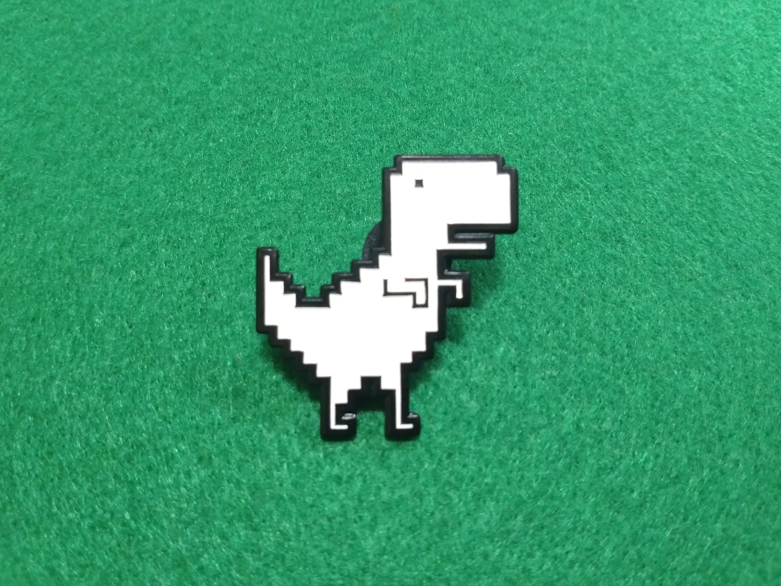 Chrome Dino, The Dinosaur Game, T-Rex Game Art Print by Zen20