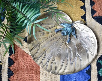 Brass Lily Pad Tray Etsy