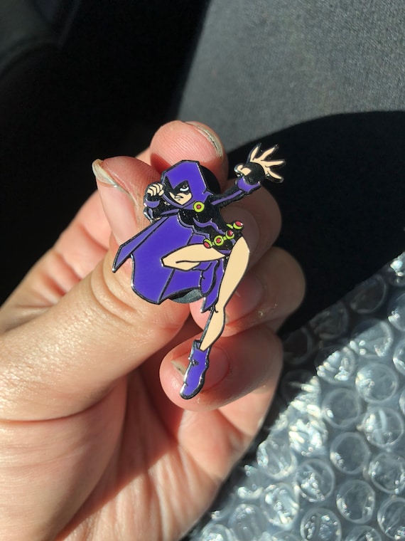 Teen Titans Raven Enamel Pin Etsy