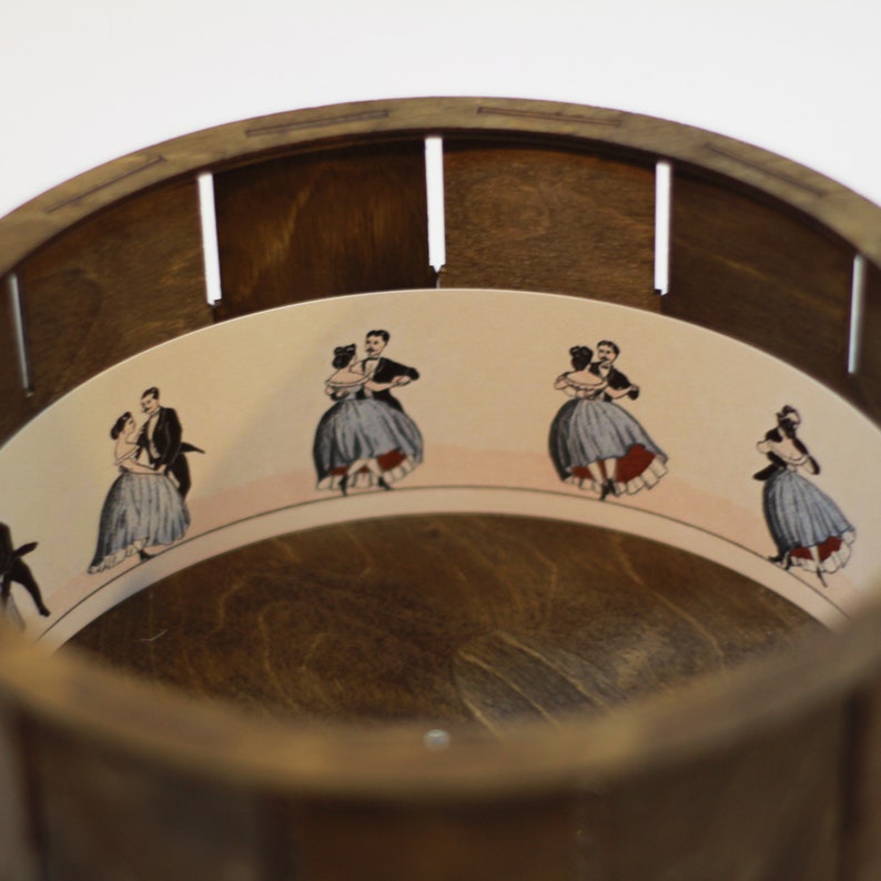 Zoetrope zootrope. Optical Antique Toy With Set of 12 Etsy