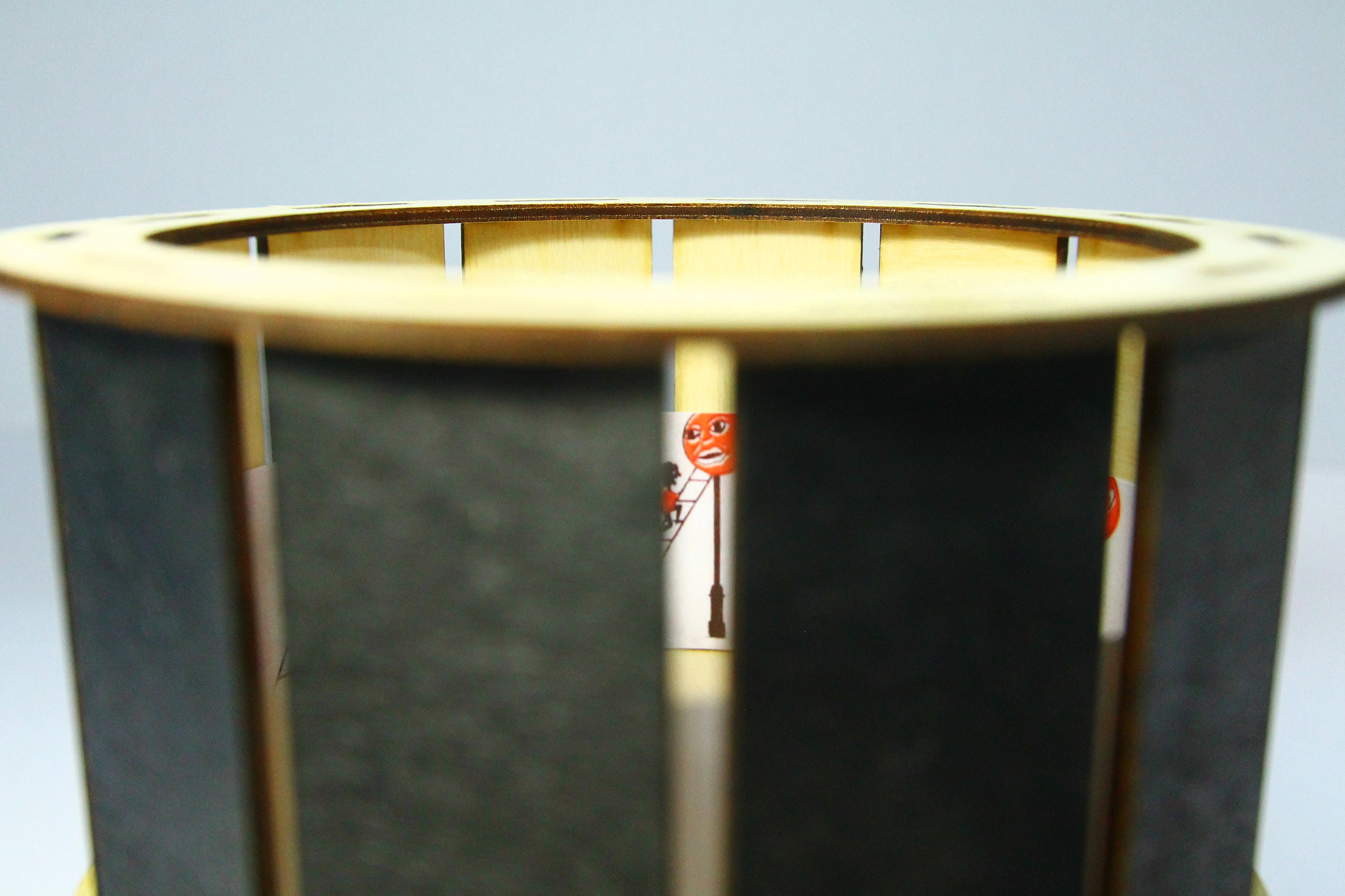 Finished Zoetrope With Black Parts for Easier Viewing. Optical Etsy UK