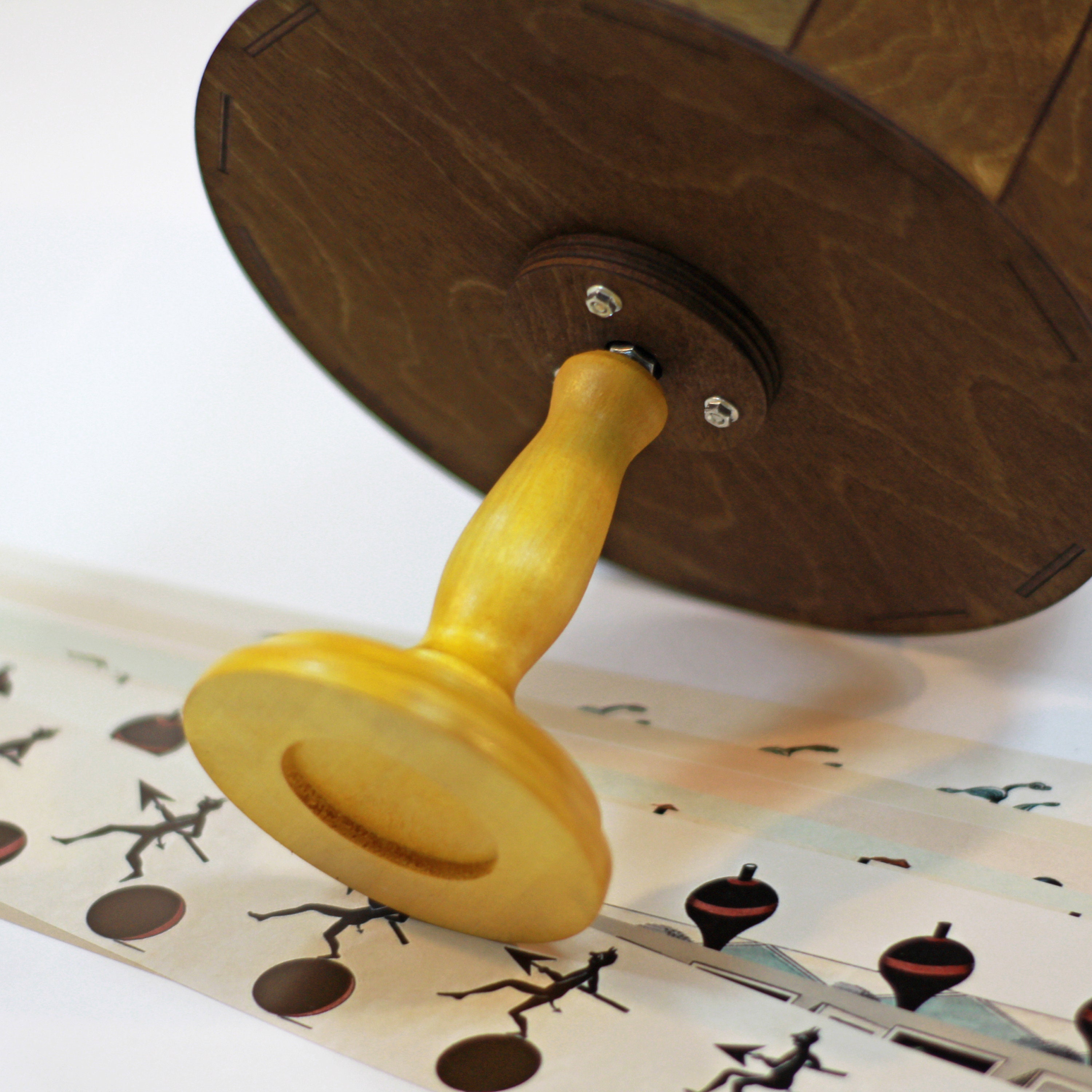 Zoetrope zootrope. Optical antique toy with set of 12 Etsy