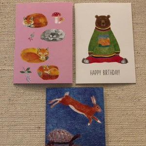 Cute animal card set kawaii cards