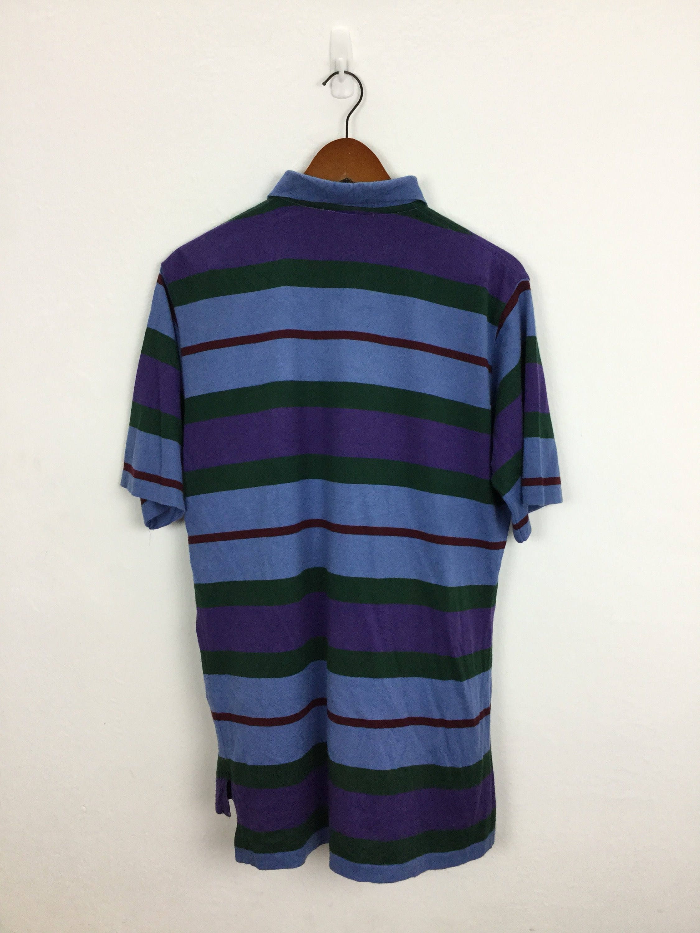 Vintage 90s Polo Tennis Wimbledon Shirt Retro Striped Size M | Etsy