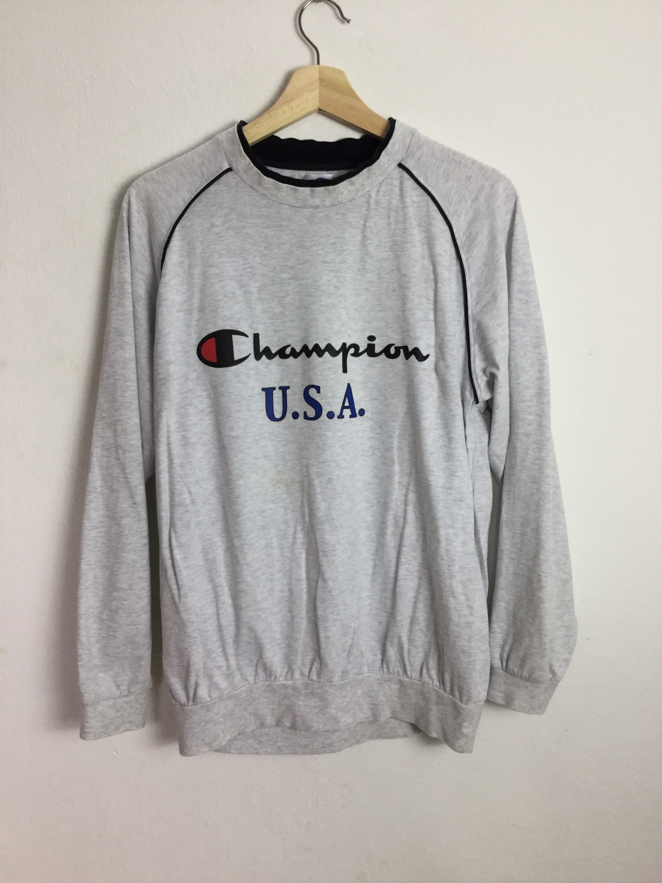 Vintage 90s Champion USA Sweater Sweatshirt Jumper Pullover | Etsy