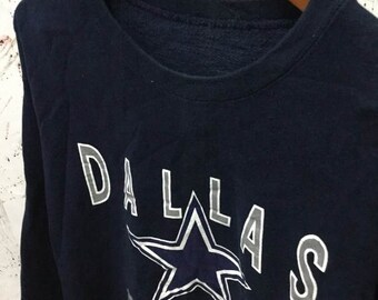 SALE 25% Vintage Dallas Cowboys Sweatshirt NFL American Football Oullover Sweater Raiders