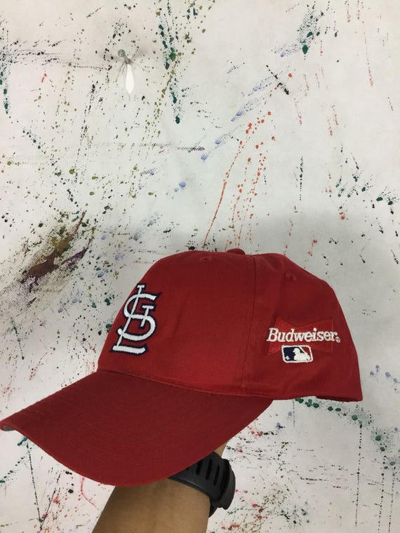 Vintage St Louis Cardinals Hat Mlb Baseball Cap Budweiser Etsy