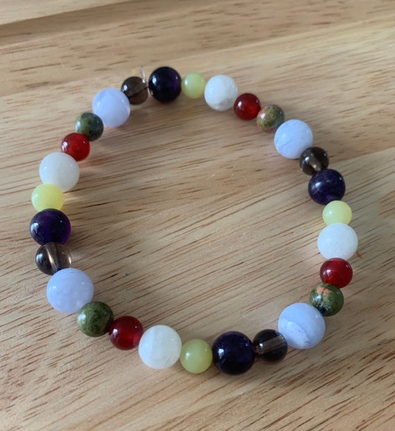 Endometriosis Support Crystal Bracelet Etsy