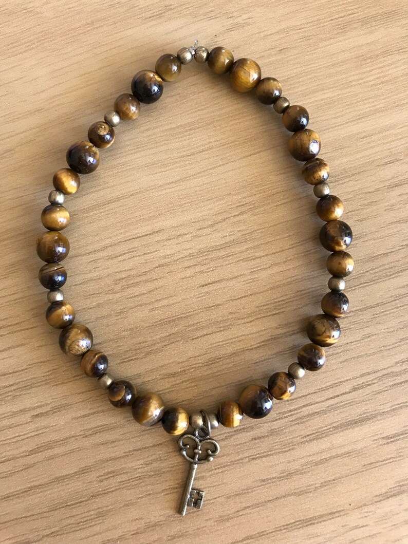 Tiger Eye Grounding and Confidence Anklet