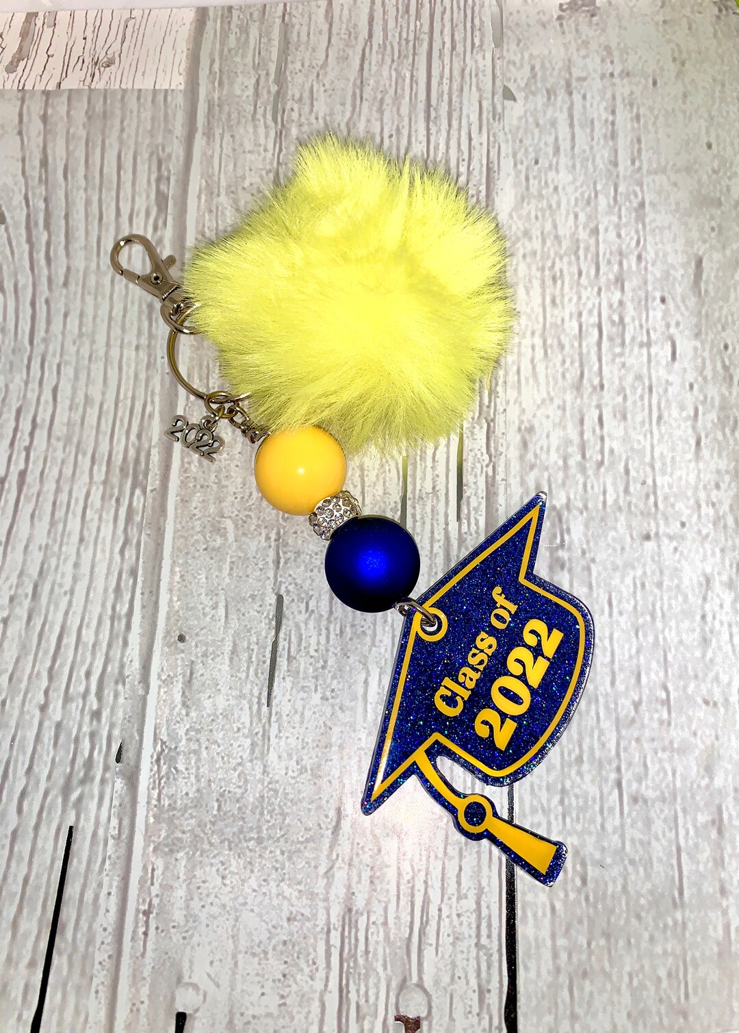 Custom Class of 2024 Graduation Keychain, College, High School, Gift