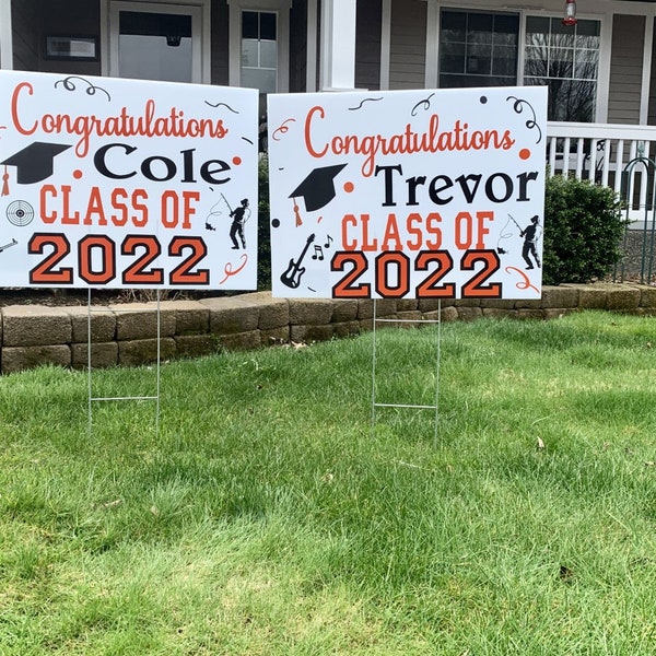 Congratulations Large Yard Sign Etsy