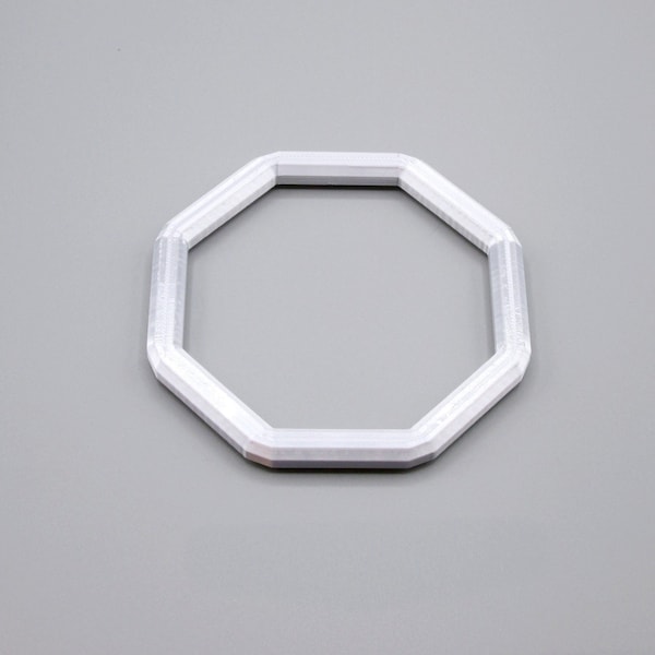 4-inch Octagon Ring (Made to Order), 3-D Printed Ring