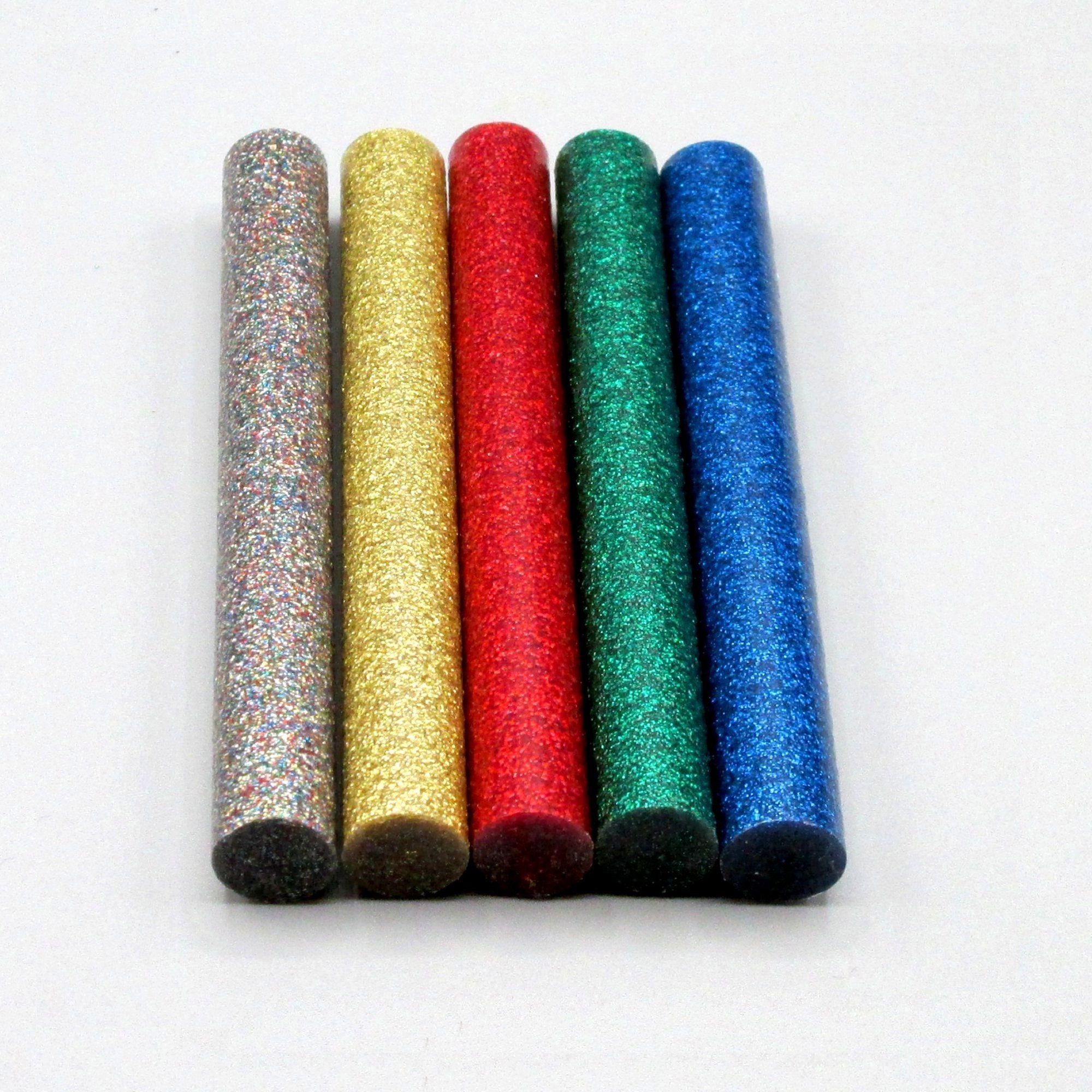 Unique Bargains Glitter Mini Hot Melt Glue Stick 0.27 x 4 Orange 12 Pack  