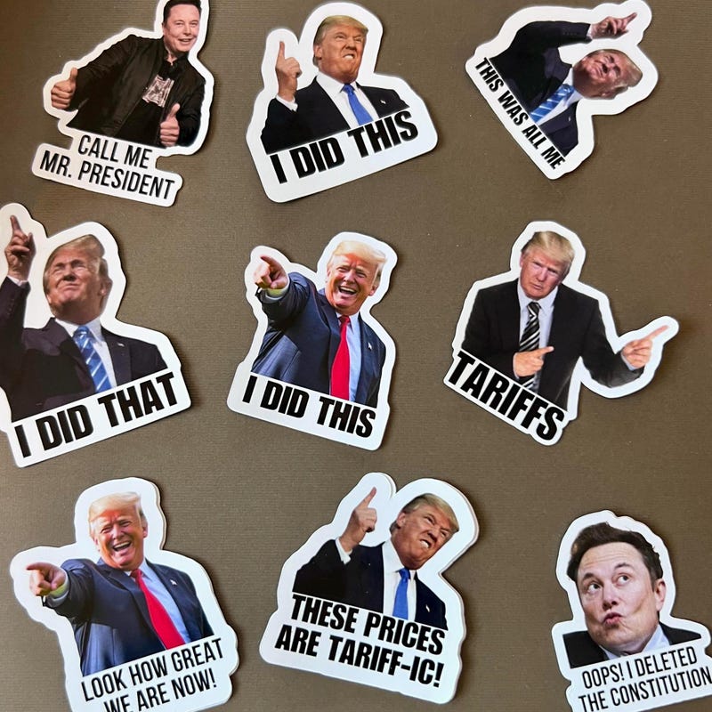 Trump Sticker Star Trump I Did That Sticker - Etsy