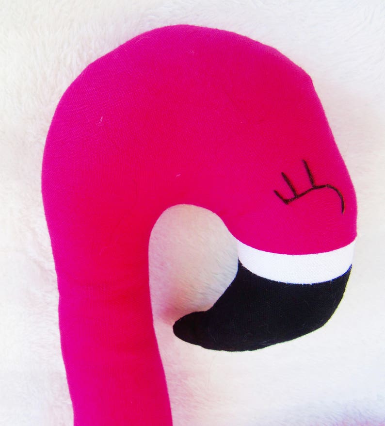 Flamingo Sewing Pattern DIY Plush Toy Tutorial Handmade Flamingo Gift