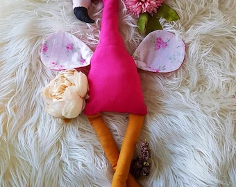 Flamingo Sewing Pattern | DIY Plush Toy Tutorial | Handmade Flamingo Gift, kids sewing pattern, bird sewing pattern