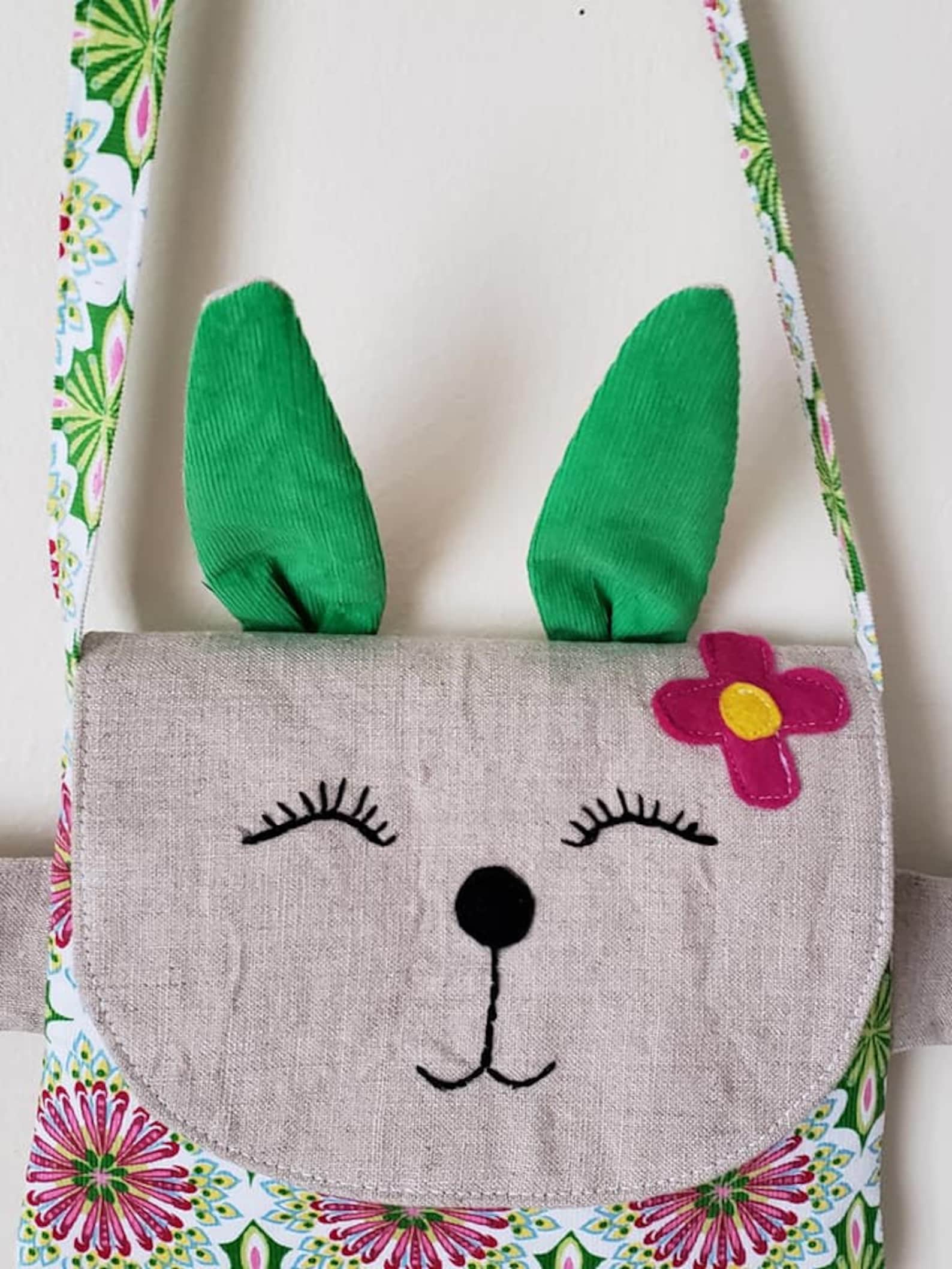Bunny Messenger Bag Sewing Pattern for Kids Easy DIY Kids Etsy
