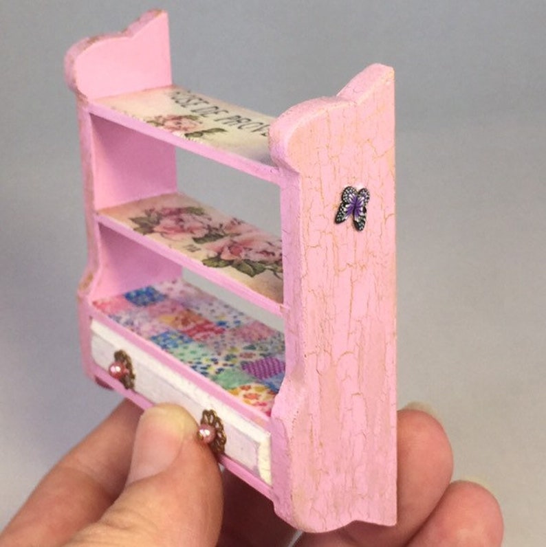 Dolls house furniture doll house shelf miniature shelf Etsy
