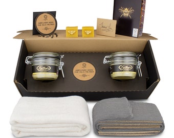 Kit de pulido de muebles con cera de abejas Gilboys 'Pure Gold' (Doble)