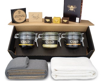 Gilboys Complete Beeswax Furniture Polishing Kit - Devuelve la vida a los muebles antiguos