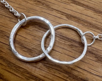 Handmade Sterling Silver Infinity Necklace