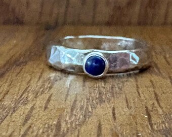 Lapis Lazuli silver ring - Size L