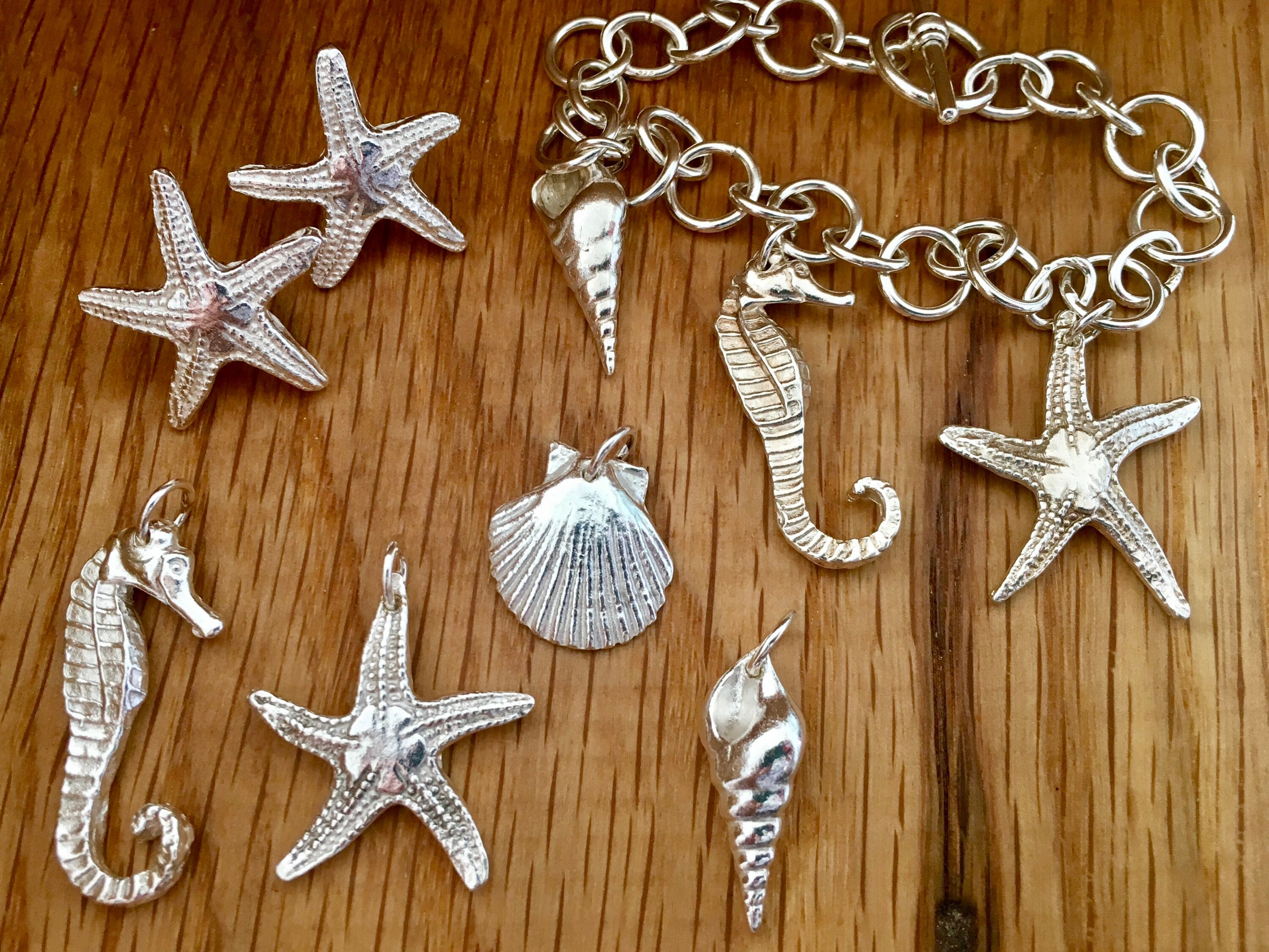 Make a Wish Upon a Starfish Necklace in Silver - Alice Stewart Jewellery