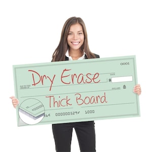 Pixelverse Design - Giant Award Presentation Dry Erase Check - 16x32 Inches - Large Novelty Check for Endowment, Donations, Fundraiser