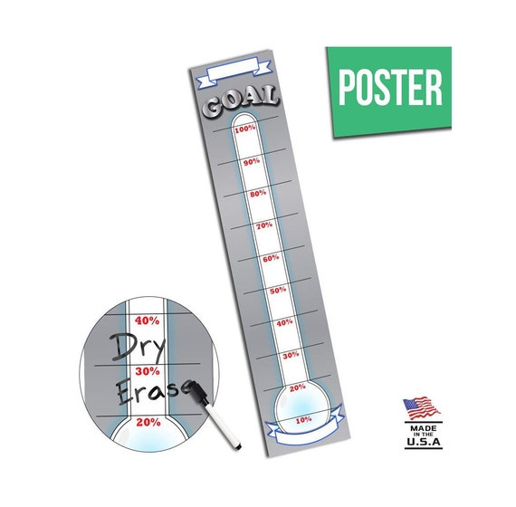 Dry Erase Thermometer Chart