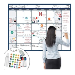 X Large Dry Erase Wall Calendar 36x48 Premium - Etsy