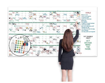 Giant Whiteboard Calendar - Etsy
