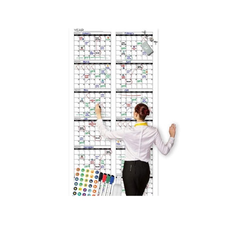 Dry Erase Jumbo Yearly Calendar 72 X 36 Blank - Etsy Dry Erase Jumbo Yearly Calendar 72 X 36 Blank - Etsy