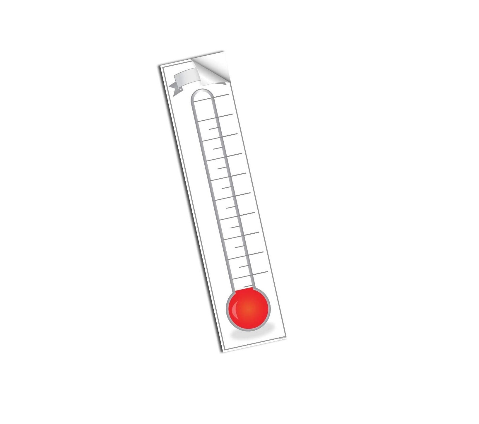 Goal Setting Fundraising Thermometer Chart 48 X - Etsy Israel