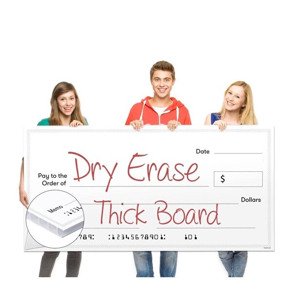 Giant Novelty Check Dry Erase Etsy