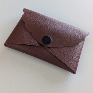 Geldbeutel / Kartenhalter aus veganem Leder