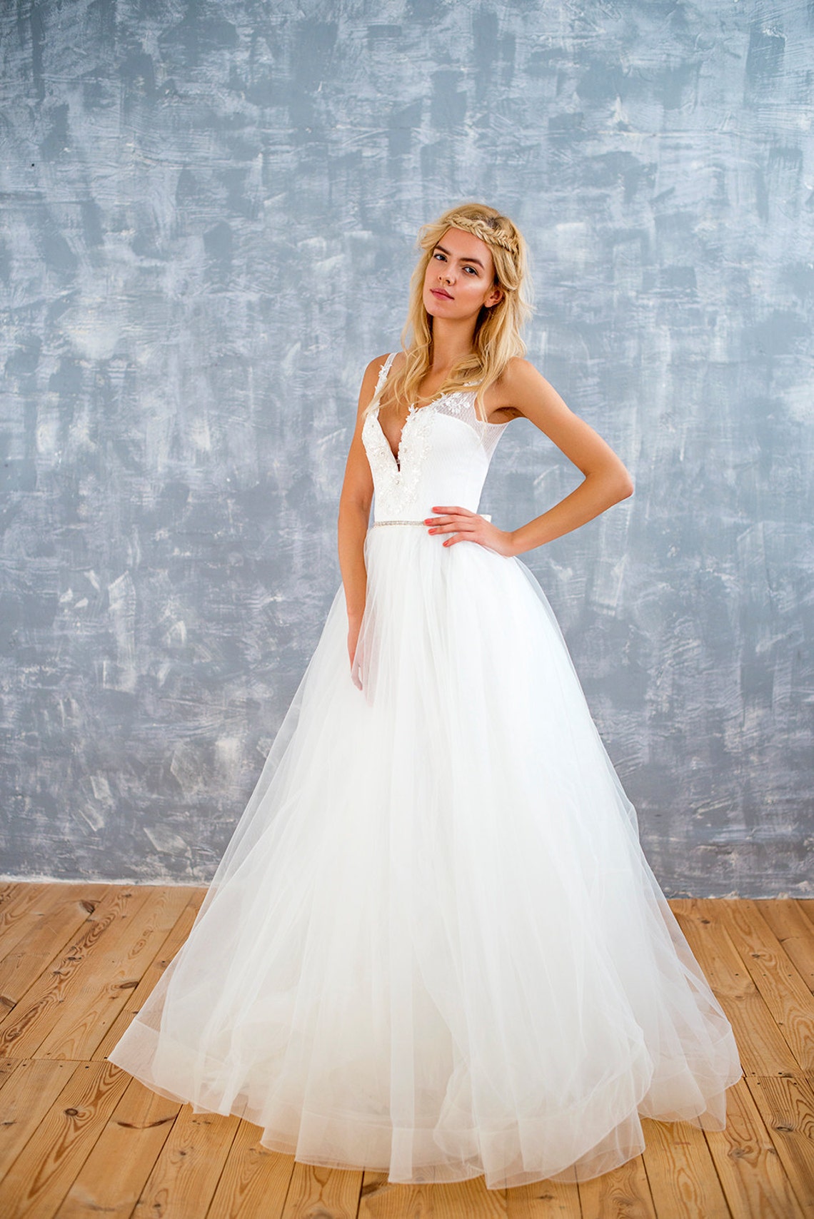 Horsehair wedding dress bridal dress bridal gown corset Etsy