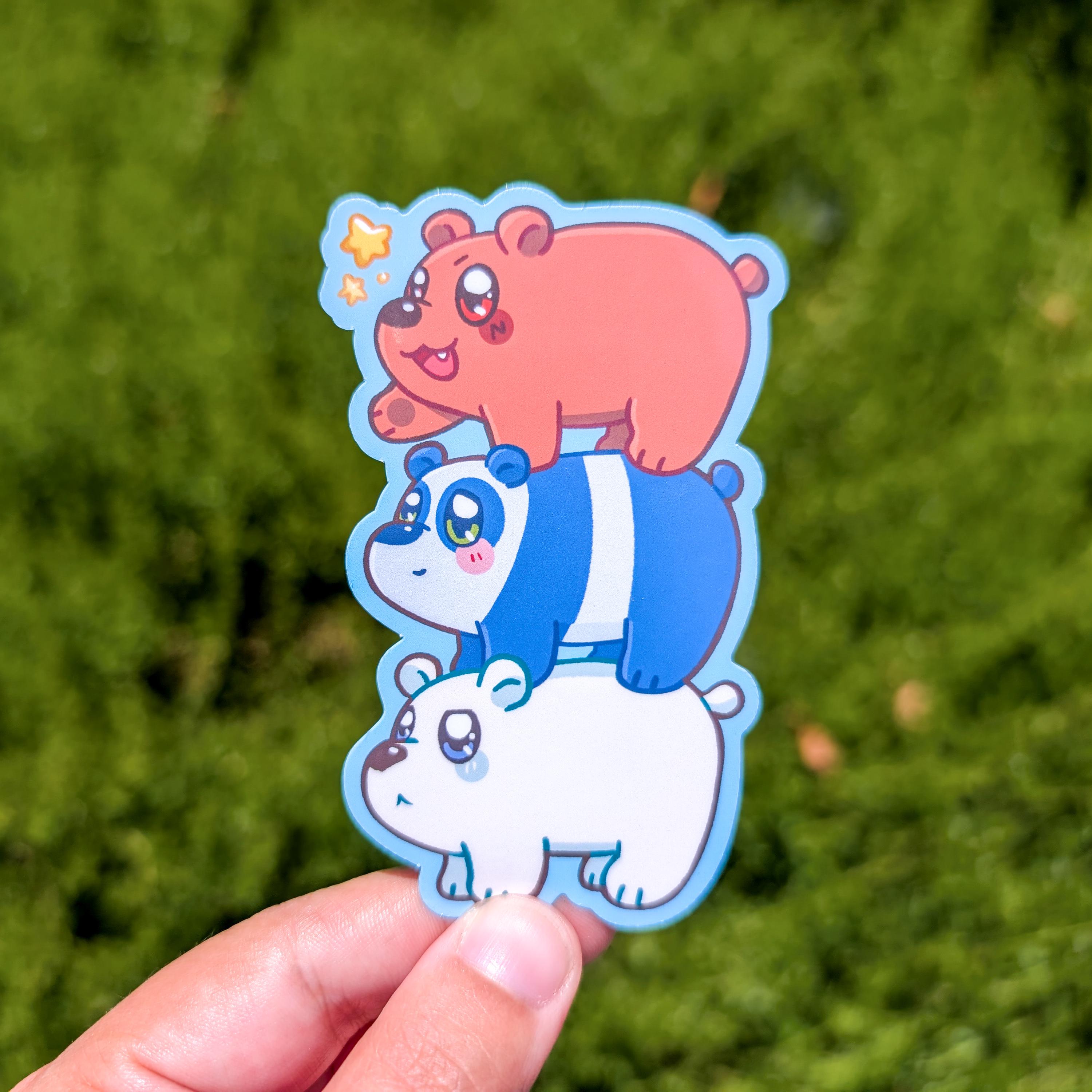 3 Bear Brothers Vinyl Sticker | WBB Sticker - Etsy