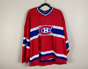 Vintage Montreal Canadiens Hockey Jersey (Sz XL) 90s CCM Montreal Quebec Bell Centre Stanley Cup Champions