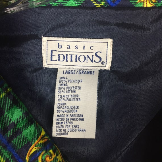 Vintage Basic Editions Windbreaker Jacket (Size L… - image 4