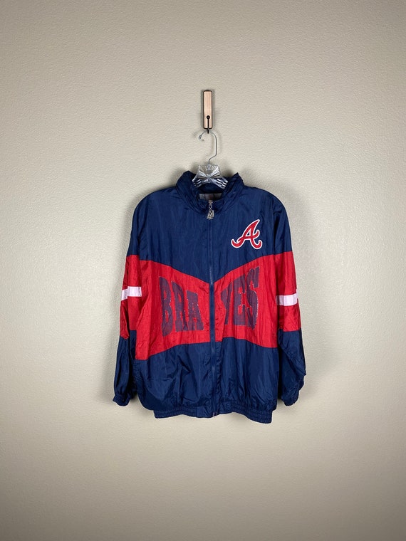Vintage Atlanta Braves Windbreaker (sz Medium) 1990s Mighty