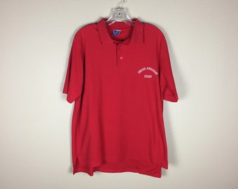 Vintage UMass Polo Shirt (Sz L/XL)University of Massachusetts Amherst Minutemen Eastern Athletic Conference Champion Brand Staff Shirt