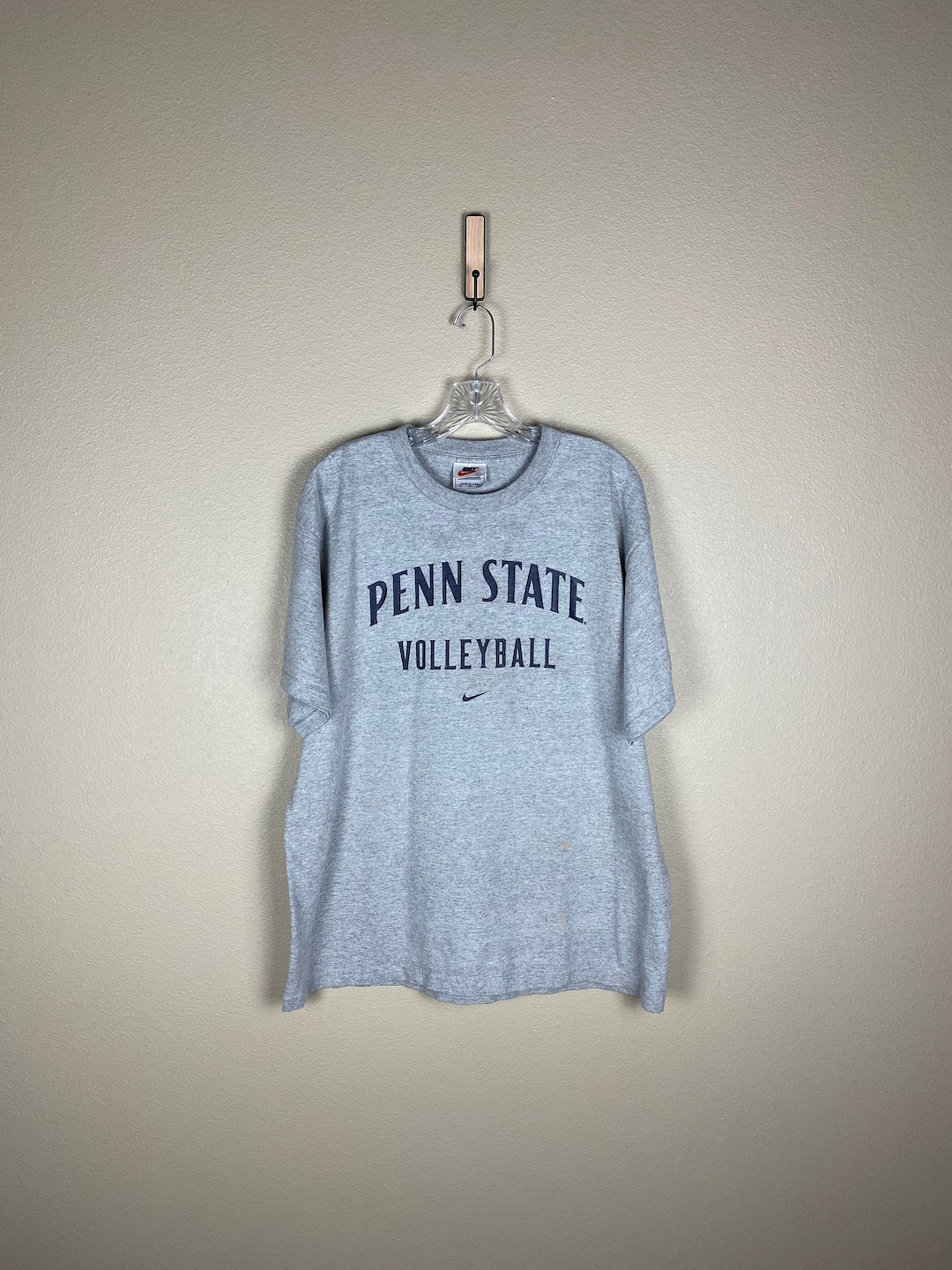 Vintage Penn State Volleyball T Shirt (size Large) 90s Nike Tag