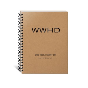 Suits TV Show Notebook, Journal, Diary, Gift, Pearson, Specter, Litt, Lawyer, Law, Harvey Specter, Funny, What Would Harvey Do, Mike Ross